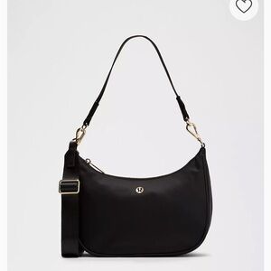 lululemon athletica Classic Black Shoulder Bag